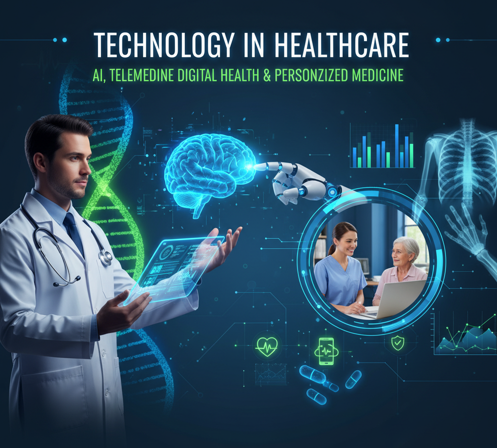 Technology in Healthcare: How AI, Telemedicine, and Digital Health Are Transforming Medicine